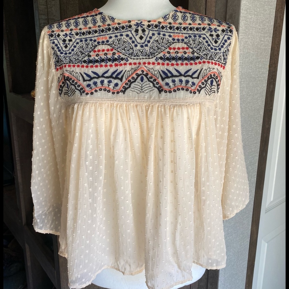 MNG Suit Embroidered Top